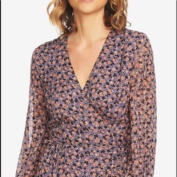 1 State Heritage Bloom Wrap‎ Dress Size 0 $119 - Picture 3 of 4